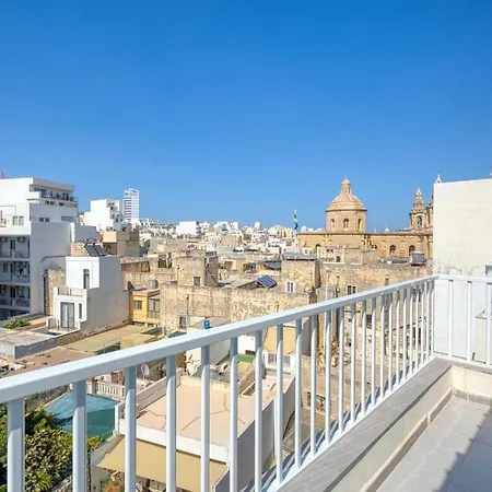 Апартаменты Luxury Bright Penthouses With Jakkuzzi,valletta And Marina Views - Vip Feel Santa Vennera