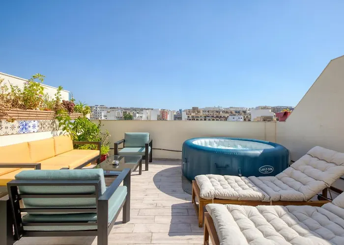 Apartament Luxury Bright Penthouses With Jakkuzzi,valletta And Marina Views - Vip Feel *