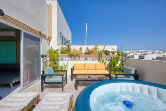 Luxury Bright Penthouses With Jakkuzzi,valletta And Marina Views - Vip Feel Apartment Santa Vennera